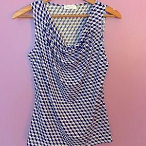 Calvin Klein small sleeveless top , geometric print.